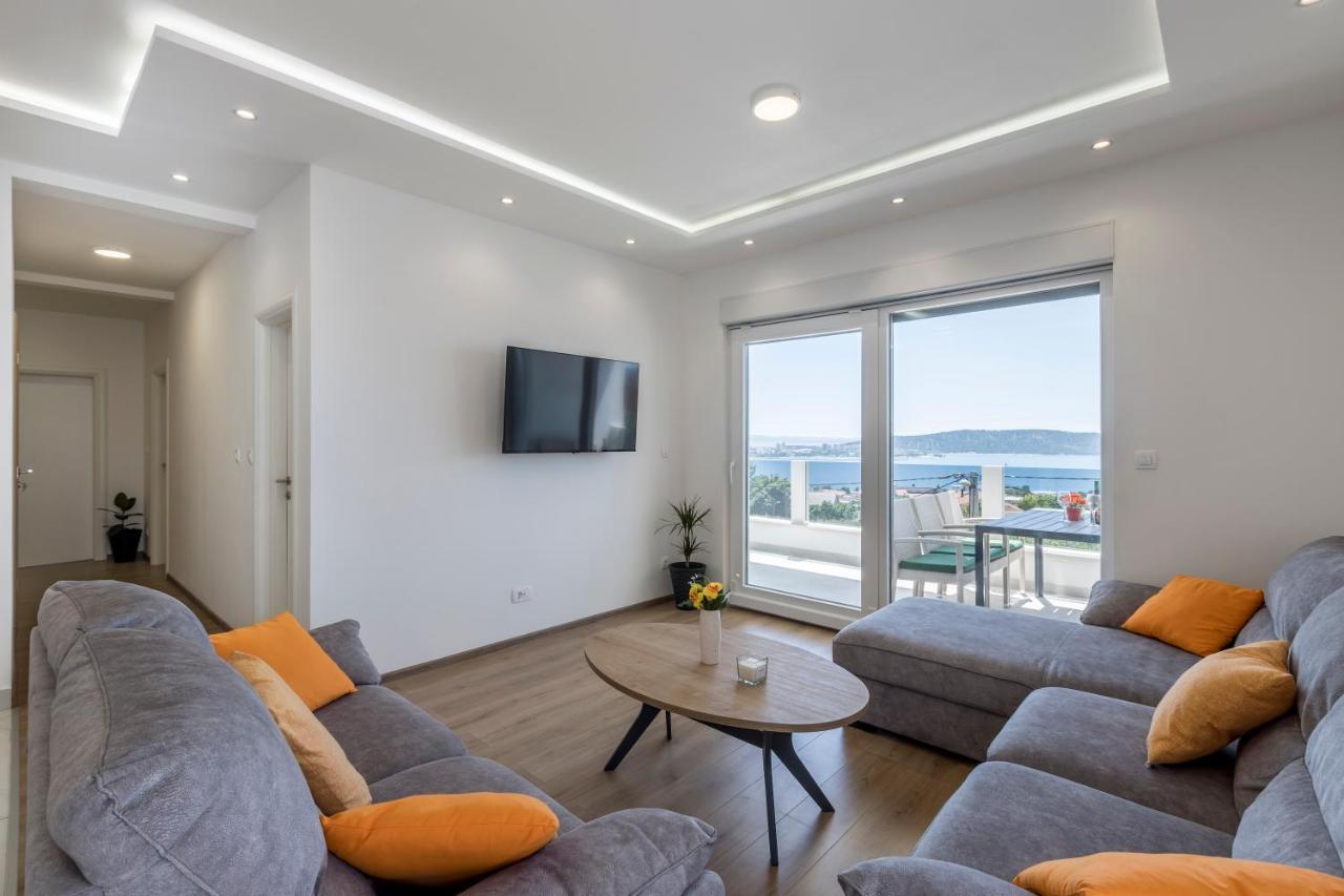 Luxury Villa La Nonna Ana - Heated Pool, Sea View, Near Split Kaštela Exterior foto